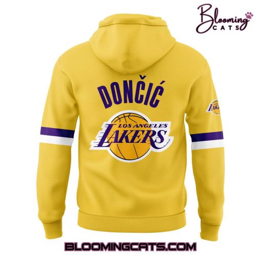 Los Angeles Lakers Show Luka Doncic Limited Edition Yellow Hoodie