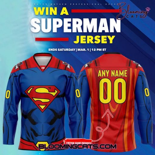 Macon Mayhem x Supper Man 2025 Limited Edition Jersey