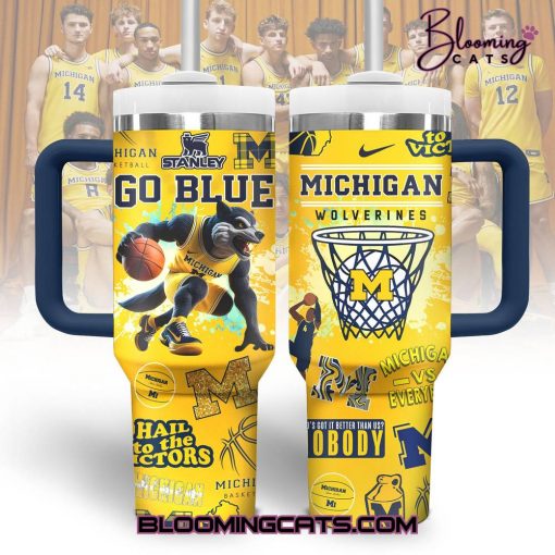 Michigan Basketball “GO BLUE” Stanley Tumbler