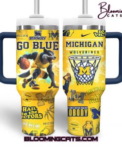 Michigan Basketball GO BLUE Stanley Tumble