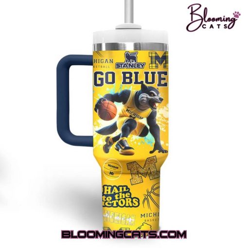 Michigan Basketball “GO BLUE” Stanley Tumbler