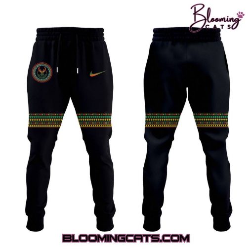 Milwaukee Bucks Black History Month Black Combo Hoodie Pants Cap