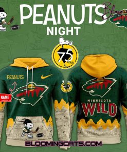 Minnesota Wild 75th Anniversary of Peanuts Hoodie