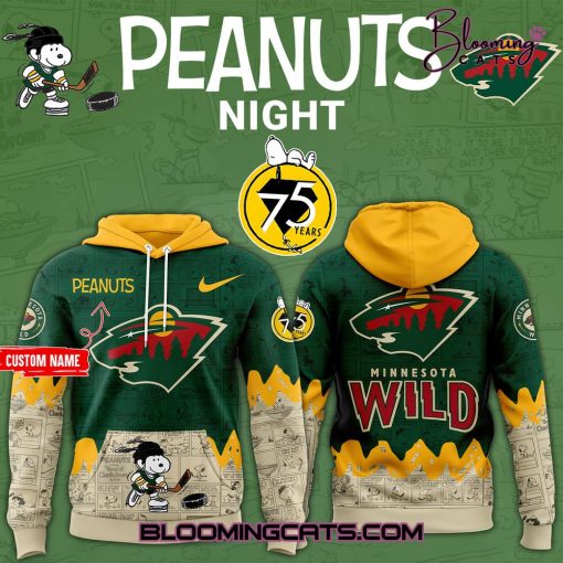 Minnesota Wild 75th Anniversary of Peanuts Hoodie