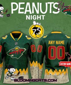 Minnesota Wild 75th Anniversary of Peanuts Jersey