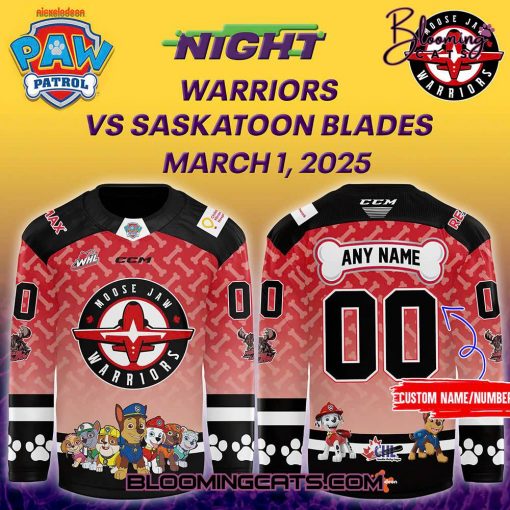 Moose Jaw Warriors x Nickelodeon Nights 2025 Limited Edition Jersey