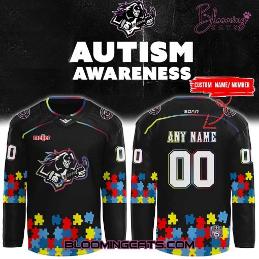 Motor City Rockers x Austism Awareness 2025 Limited Edition Hockey Jersey