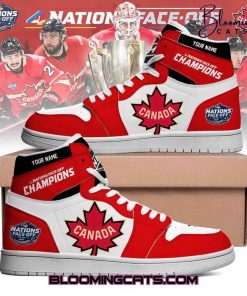 NHL 4 Nations Face-Off Team Canada Air Jordan 1 Sneaker