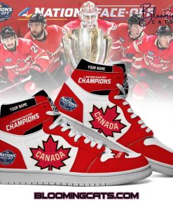 NHL 4 Nations Face-Off Team Canada Air Jordan 1 Sneaker