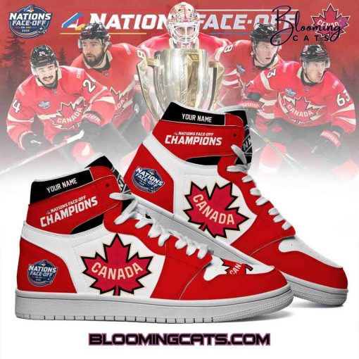 NHL 4 Nations Face-Off Team Canada Air Jordan 1 Sneaker