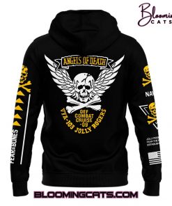 Navy Midshipmen Angel Of Death Jolly Rogers 2024 Black Hoodie