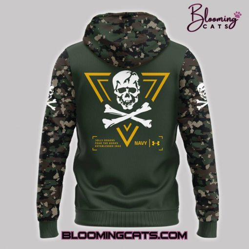 Navy Midshipmen Angel Of Death Jolly Rogers 2024 Camo Hoodie