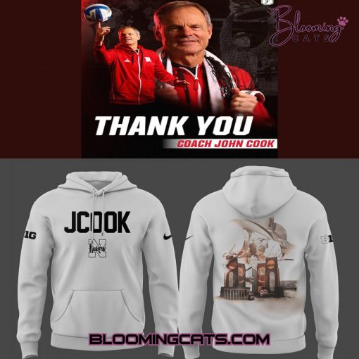 Nebraska Volleyball 2025 “Thanks Coach John Cook” Limited Edition Hoodie