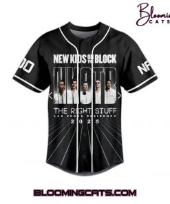 New Kids On The Block “The Right Stuff Residency” 2025 Black Baseball Jersey