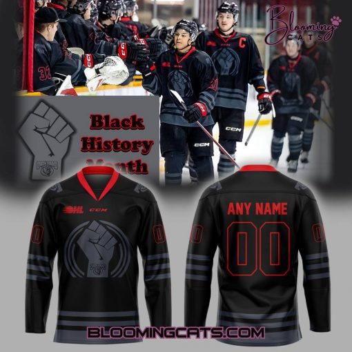 Owen Sound Attack Black History Month 24-25 Limited Edition Jersey