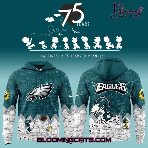 Philadelphia Eagles 75th Anniversary of Peanuts Hoodie