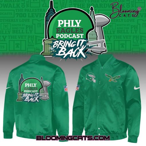 Philadelphia Eagles Bright It Black Limited Edition Bomber Jacket