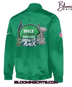 Philadelphia Eagles Bright It Black Limited Edition Bomber Jacket