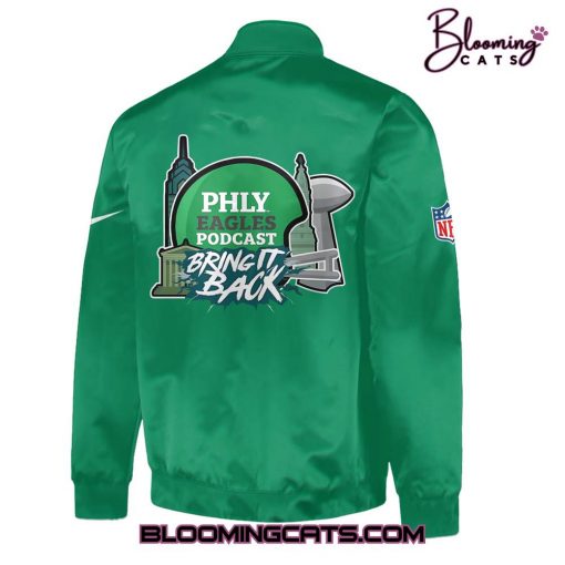 Philadelphia Eagles Bright It Black Limited Edition Bomber Jacket