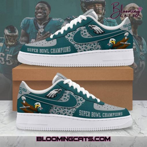 Philadelphia Eagles Champions Super Bowl 2025 Air Force 1 Sneaker