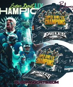 Philadelphia Eagles Champions Super Bowl 2025 Signature All Team Classic Cap