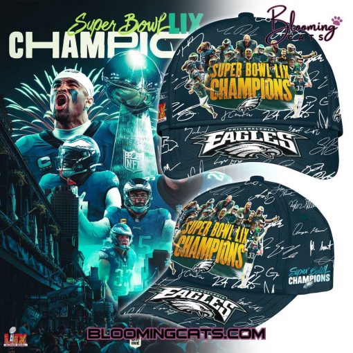 Philadelphia Eagles Champions Super Bowl 2025 Signature All Team Classic Cap