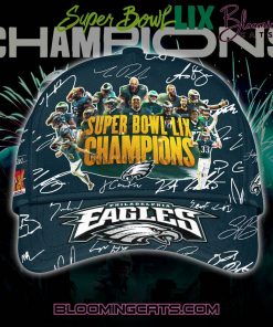 Philadelphia Eagles Champions Super Bowl 2025 Signature All Team Classic Cap