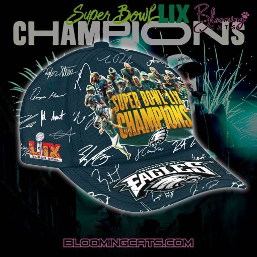 Philadelphia Eagles Champions Super Bowl 2025 Signature All Team Classic Cap