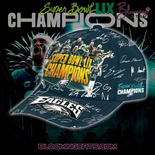 Philadelphia Eagles Champions Super Bowl 2025 Signature All Team Classic Cap