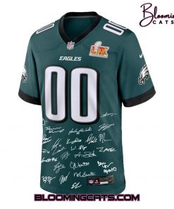 Philadelphia Eagles Champions Super Bowl 2025 Signature All Team Football Jersey