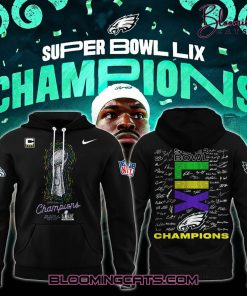 Philadelphia Eagles Champions Super Bowl 2025 Signature All Team Hoodie