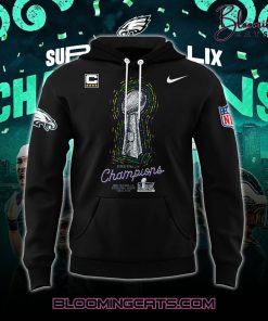 Philadelphia Eagles Champions Super Bowl 2025 Signature All Team Hoodie