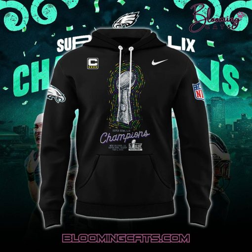 Philadelphia Eagles Champions Super Bowl 2025 Signature All Team Hoodie