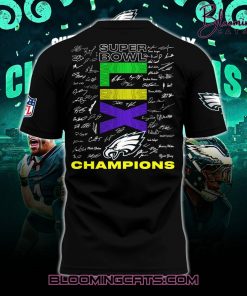 Philadelphia Eagles Champions Super Bowl 2025 Signature All Team Tshirt