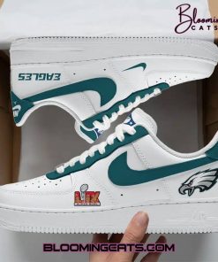 Philadelphia Eagles Champions Super Bowl 2025 White Air Force 1 Sneaker