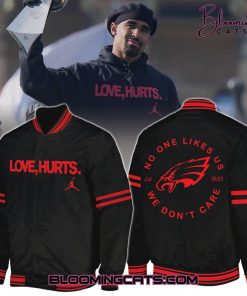 Philadelphia Eagles “Love Hurts” Limited Edition Black Bomber Jacket