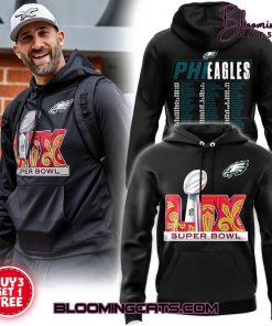 Philadelphia Eagles NFL Super Bowl LIX 2025 Limited Edition Black Hoodie