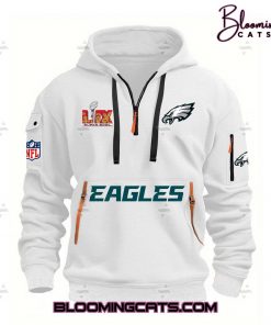 Philadelphia Eagles NFL Super Bowl LIX 2025 Limited Edition Quarter Zip Hoodie