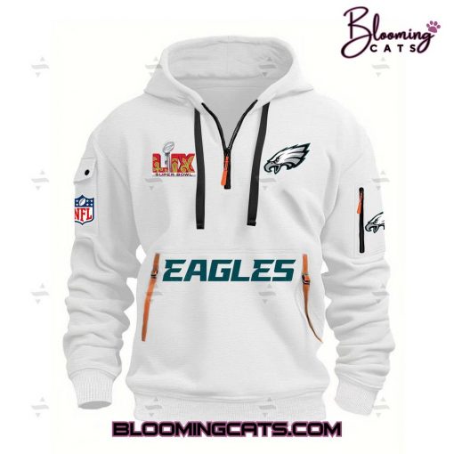 Philadelphia Eagles NFL Super Bowl LIX 2025 Limited Edition Quarter Zip Hoodie