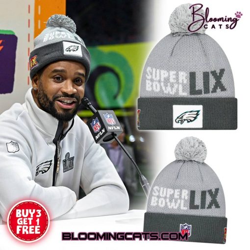 Philadelphia Eagles Super Bowl LIX Limited Edition Grey Knit Hat