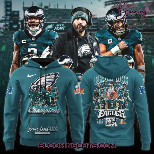 Philadelphia Eagles x Super Bowl LIX Champions 2025 Limited Edition Hoodie