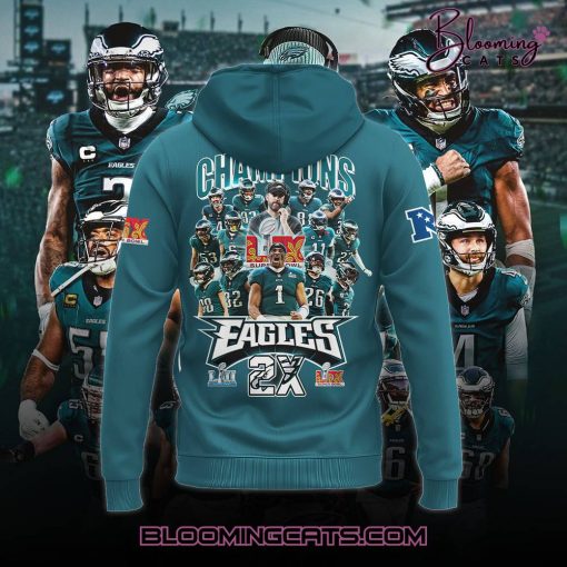 Philadelphia Eagles x Super Bowl LIX Champions 2025 Limited Edition Hoodie