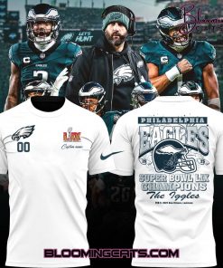 Philadelphia Eagles x Super Bowl LIX Champions 2025 Limited Edition White Shirt