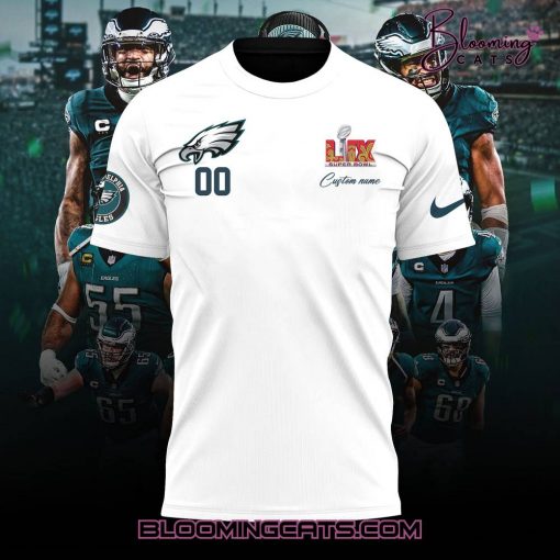 Philadelphia Eagles x Super Bowl LIX Champions 2025 Limited Edition White Shirt