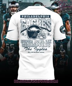 Philadelphia Eagles x Super Bowl LIX Champions 2025 Limited Edition White Shirt