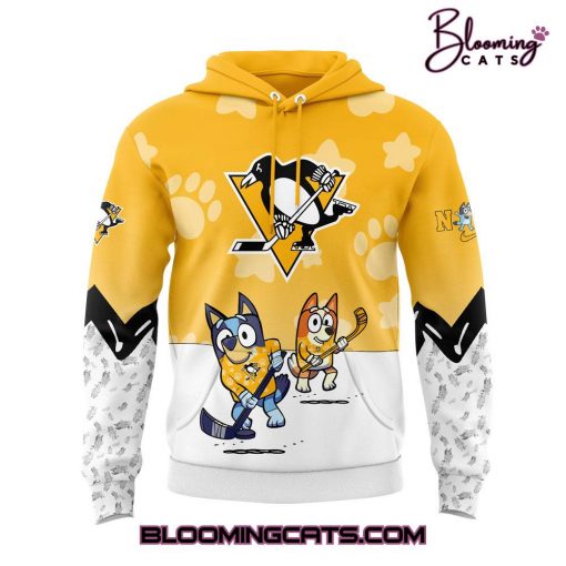 Pittsburgh Penguins Bluey and Bingo 2025 Limited Edition Hoodie