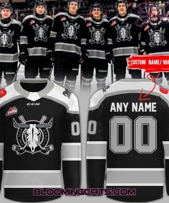 Red Deer Rebels 2025 New Black Hockey Jersey