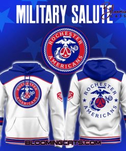 Rochester Americans Military Salute 2025 Limited Edition Hoodie