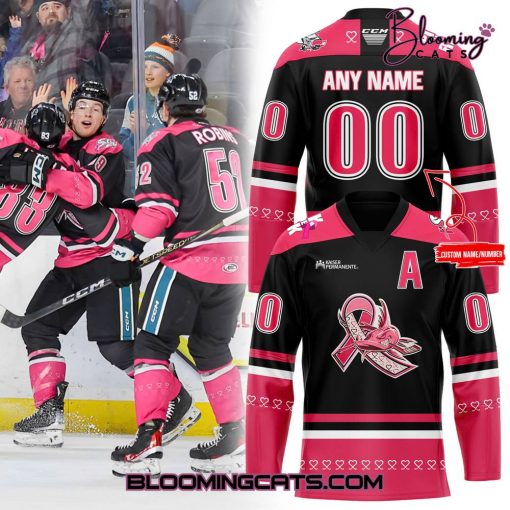 San Jose Barracuda “Pink in the Rink” 2025 Limited Edition Jersey