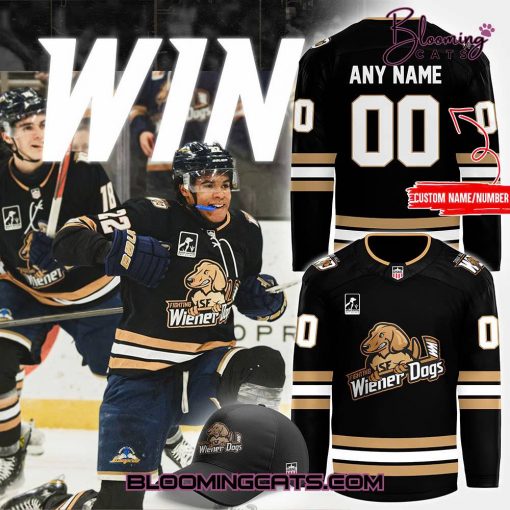 Sioux Falls Stampede Wiener Dogs Alternate Authentic Game Black Jersey